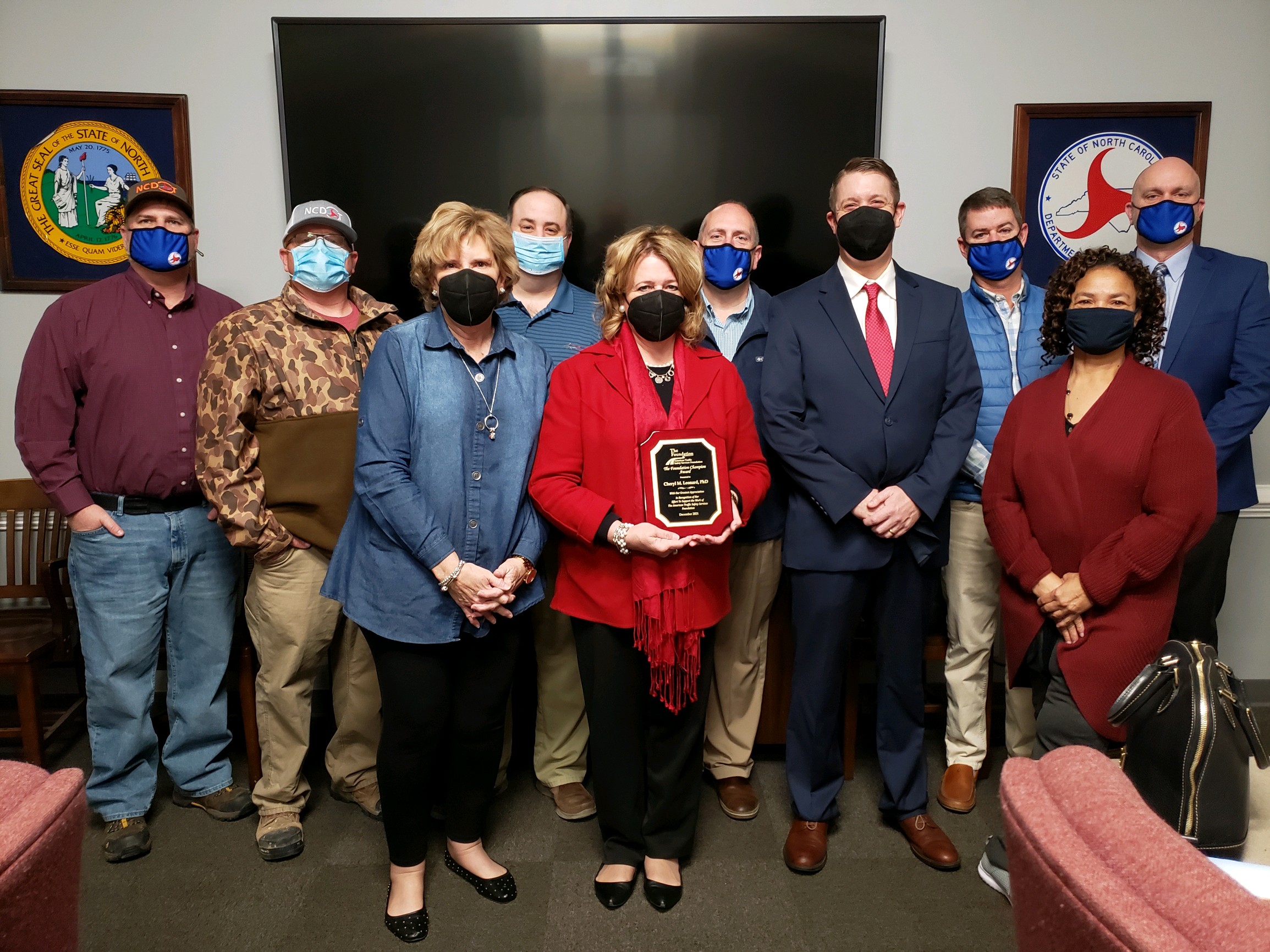 NCGHSP Assistant Director Honored for Work Zone Safety Education Efforts